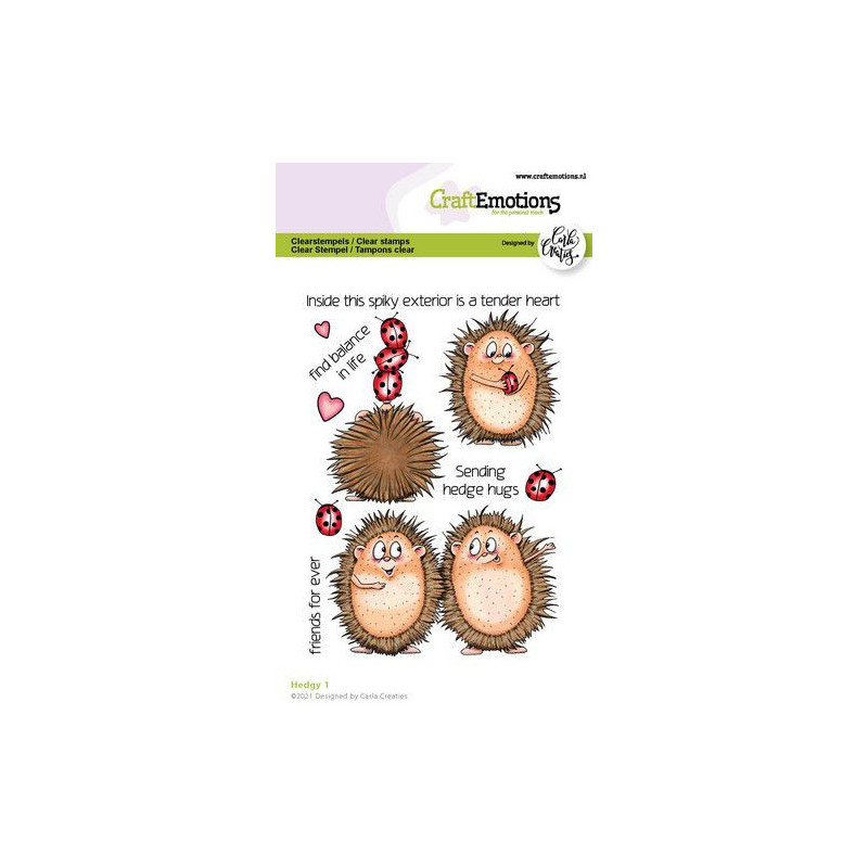 CraftEmotions - Clear Stamps - Hedgy 1 - 130501/1516