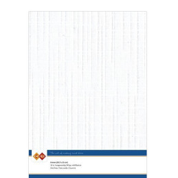 Card Deco Essentials - Linen Cardstock A4 - White (NY)