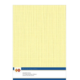 Card Deco Essentials - Linen Cardstock A4 - Yellow