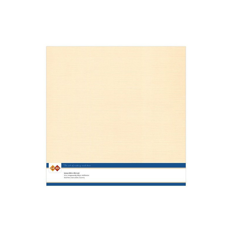 Card Deco Essentials - Linen Cardstock A4 - Chamois