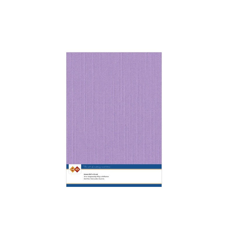 Card Deco Essentials - Linen Cardstock A4 - Lilac