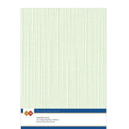 Card Deco Essentials - Linen Cardstock A4 - Light Green