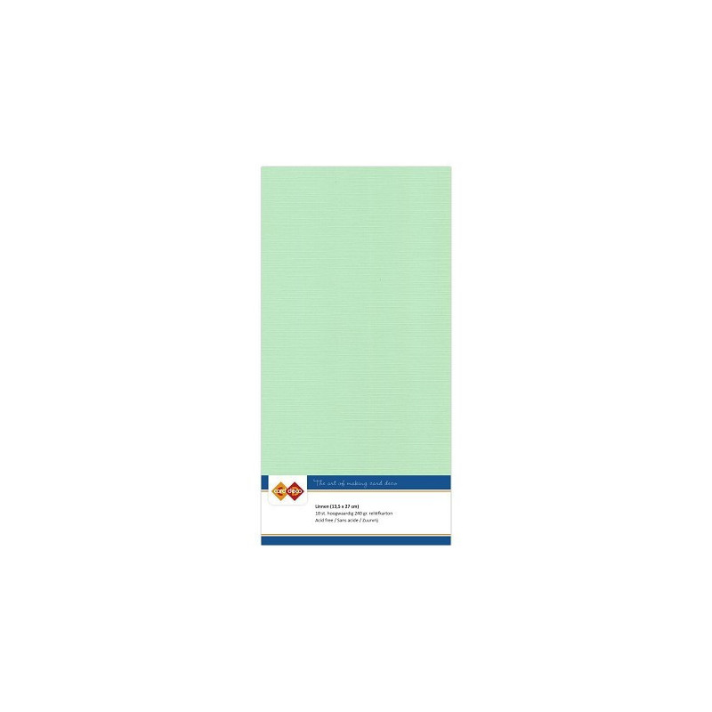 Card Deco Essentials - Linen Cardstock A4 - Medium Green
