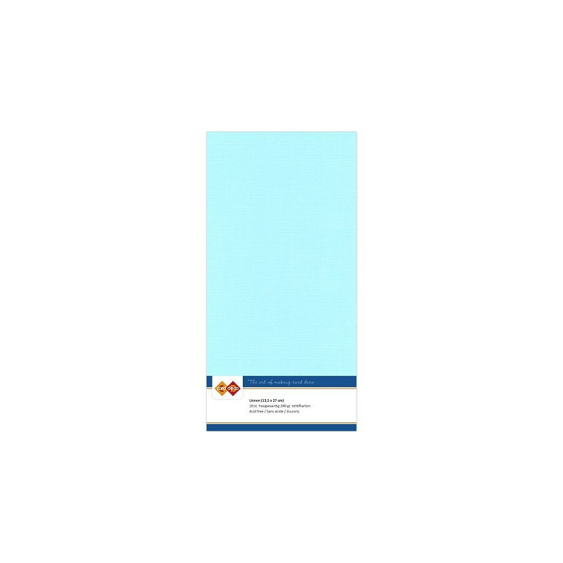 Card Deco Essentials - Linen Cardstock A4 - Light Blue