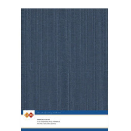 Card Deco Essentials - Linen Cardstock A4 - Dark Blue