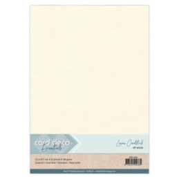 Card Deco Essentials - Linen Cardstock A4 - Off White (NYNY)