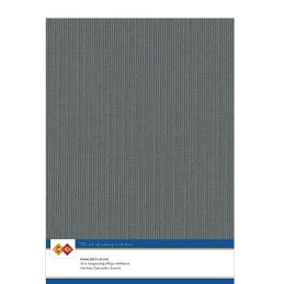 Card Deco Essentials - Linen Cardstock A4 - Dark Grey (NY)
