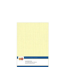 Card Deco Essentials - Linen Cardstock A5 - Light Yellow