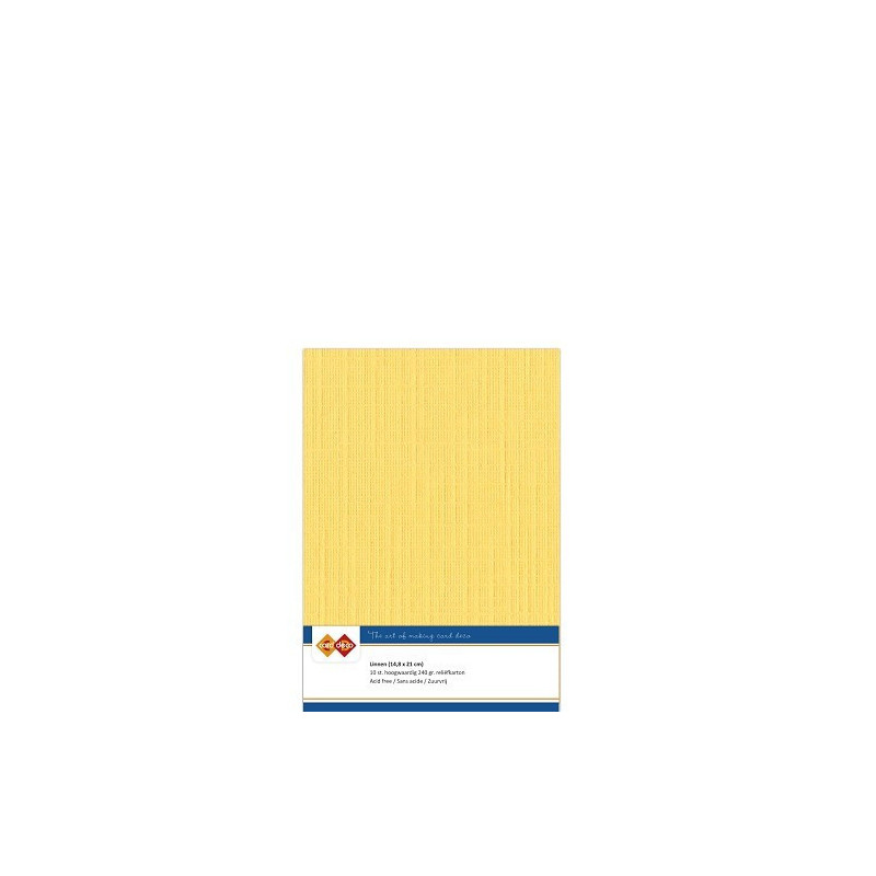 Card Deco Essentials - Linen Cardstock A5 - Ochre