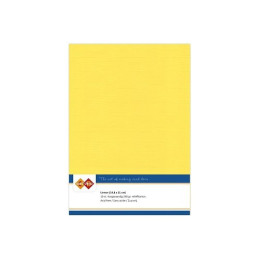 Card Deco Essentials - Linen Cardstock A5 - Canary Yellow