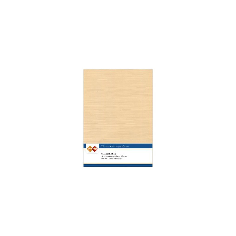 Card Deco Essentials - Linen Cardstock A5 - Sand