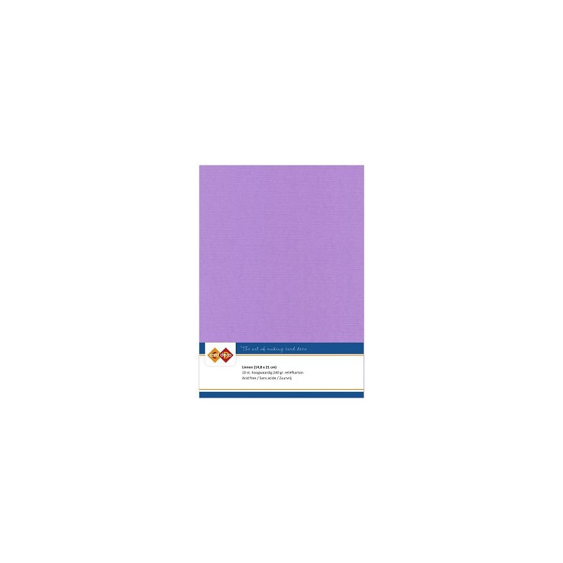 Card Deco Essentials - Linen Cardstock A5 - Lilac