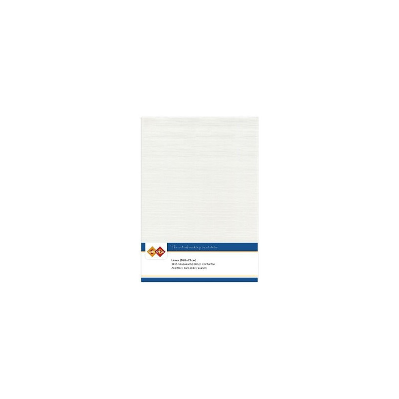Card Deco Essentials - Linen Cardstock A5 - Light Grey