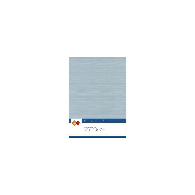 Card Deco Essentials - Linen Cardstock A5 - Grey