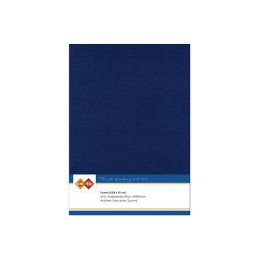 Card Deco Essentials - Linen Cardstock A5 - Dark Blue