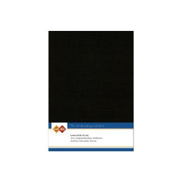 Card Deco Essentials - Linen Cardstock A5 - Black