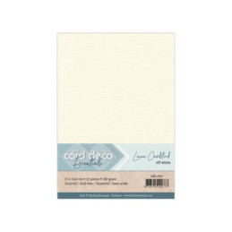 Card Deco Essentials - Linen Cardstock A5 - Off White (NY NY)