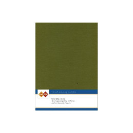 Card Deco Essentials - Linen Cardstock A5 - Basil (NY)