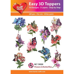 Easy 3D Toppers - Flowers &...