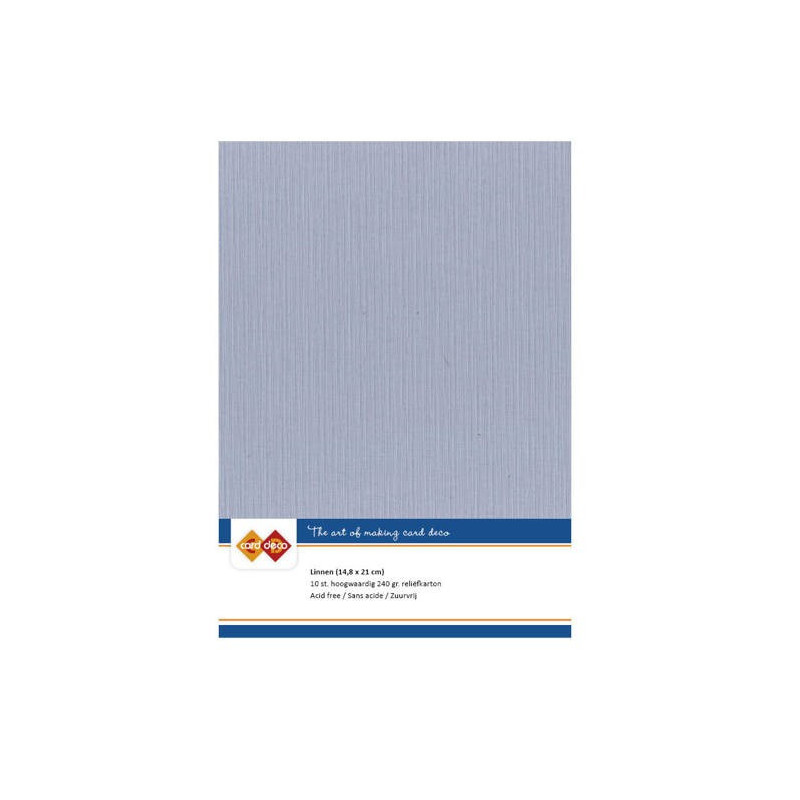 Card Deco Essentials - Linen Cardstock A5 - Old Blue (NY)