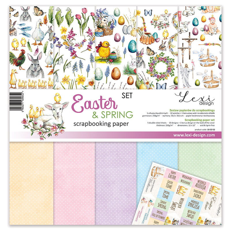 Laserowe LOVE - Papirpakke 30x30 - Easter & Spring SET