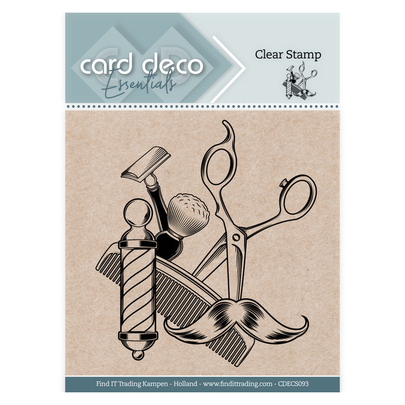 Card Deco Essentials - Clear Stamps - Barber