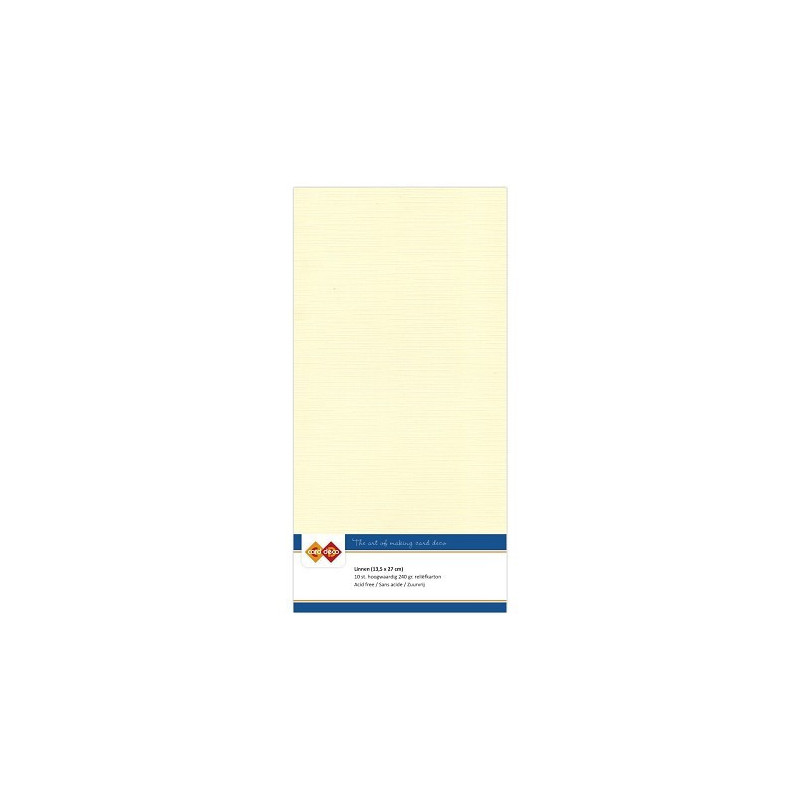 Card Deco Essentials - Linen Cardstock 4K - Cream