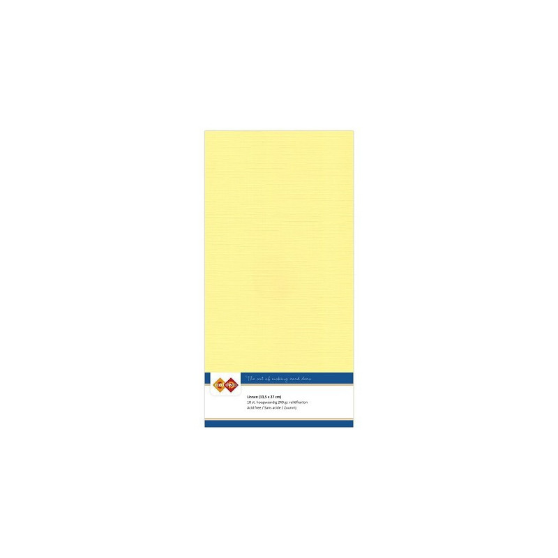 Card Deco Essentials - Linen Cardstock 4K - Yellow