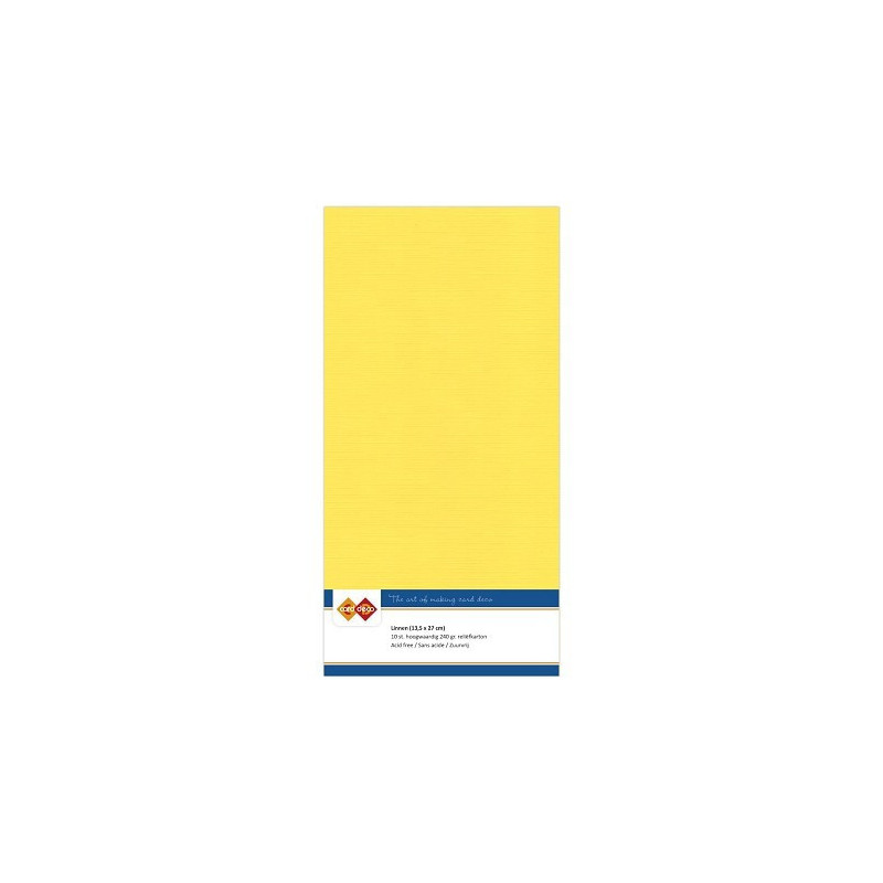 Card Deco Essentials - Linen Cardstock 4K - Canary Yellow