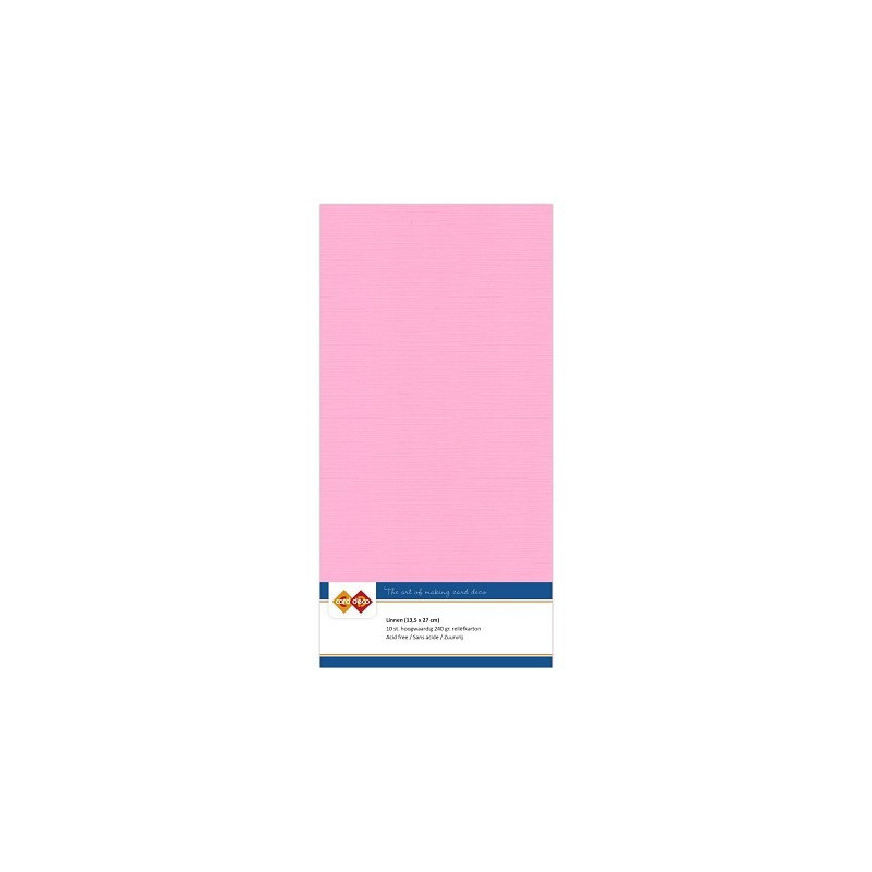 Card Deco Essentials - Linen Cardstock 4K - Pink