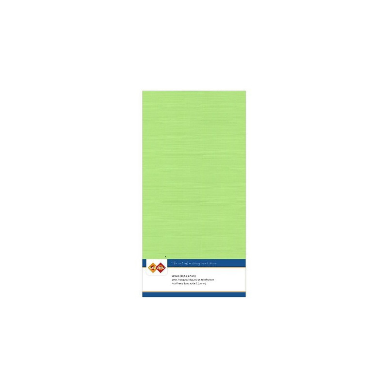 Card Deco Essentials - Linen Cardstock 4K - Spring Green