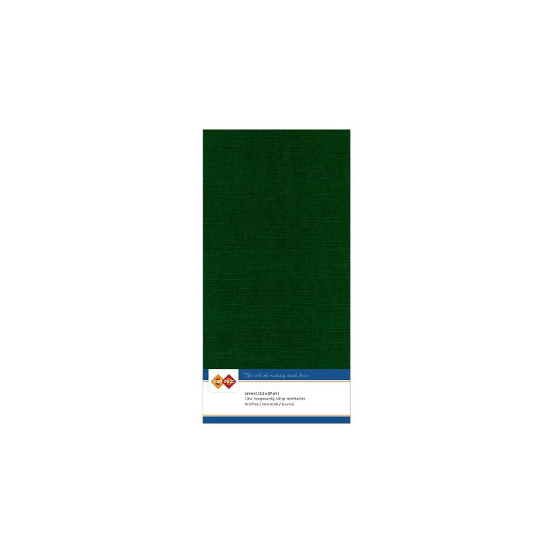 Card Deco Essentials - Linen Cardstock 4K - Christmas Green