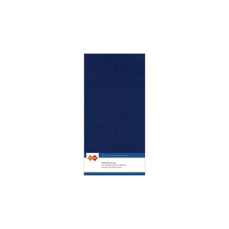 Card Deco Essentials - Linen Cardstock 4K - Dark Blue