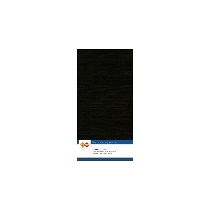Card Deco Essentials - Linen Cardstock 4K - Black