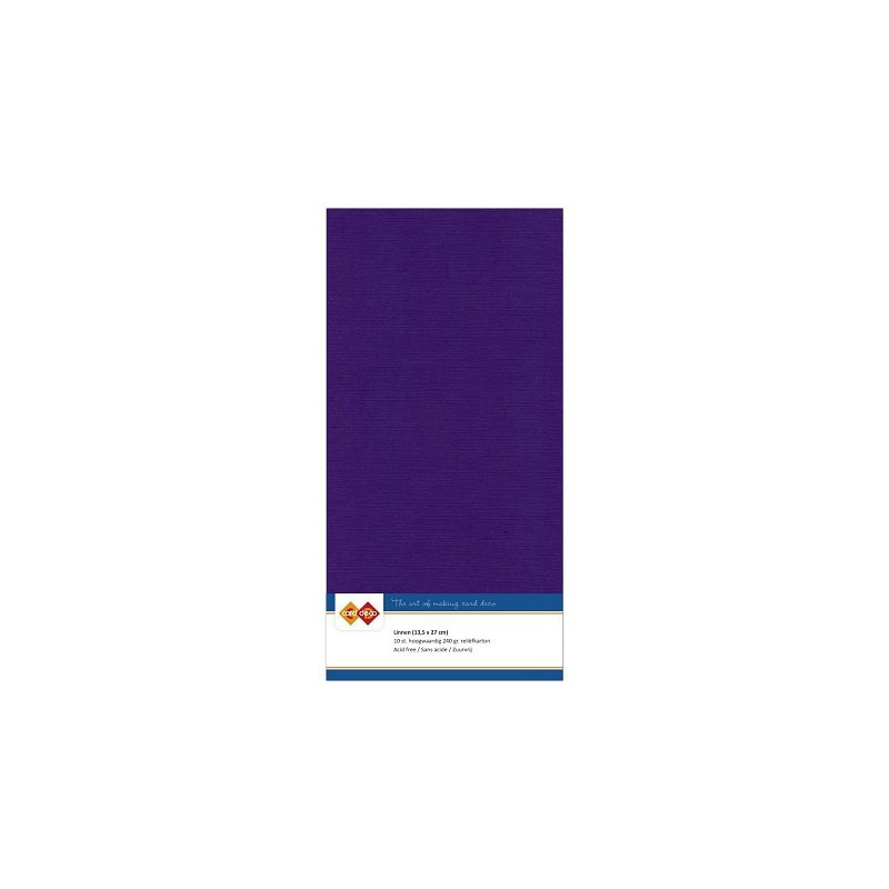 Card Deco Essentials - Linen Cardstock 4K - Dark Purple (NY)