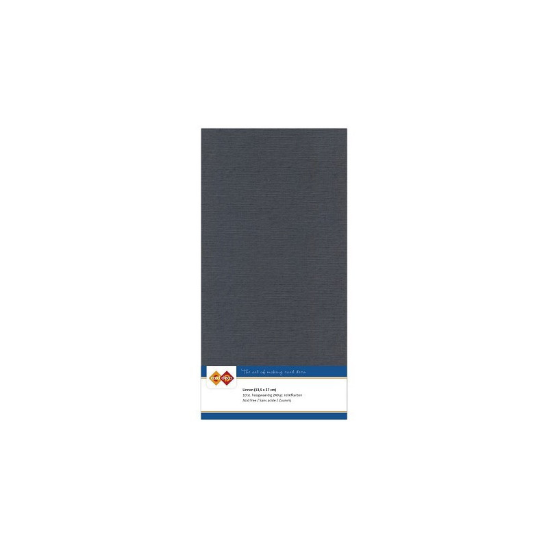 Card Deco Essentials - Linen Cardstock 4K - Dark Grey (NY)