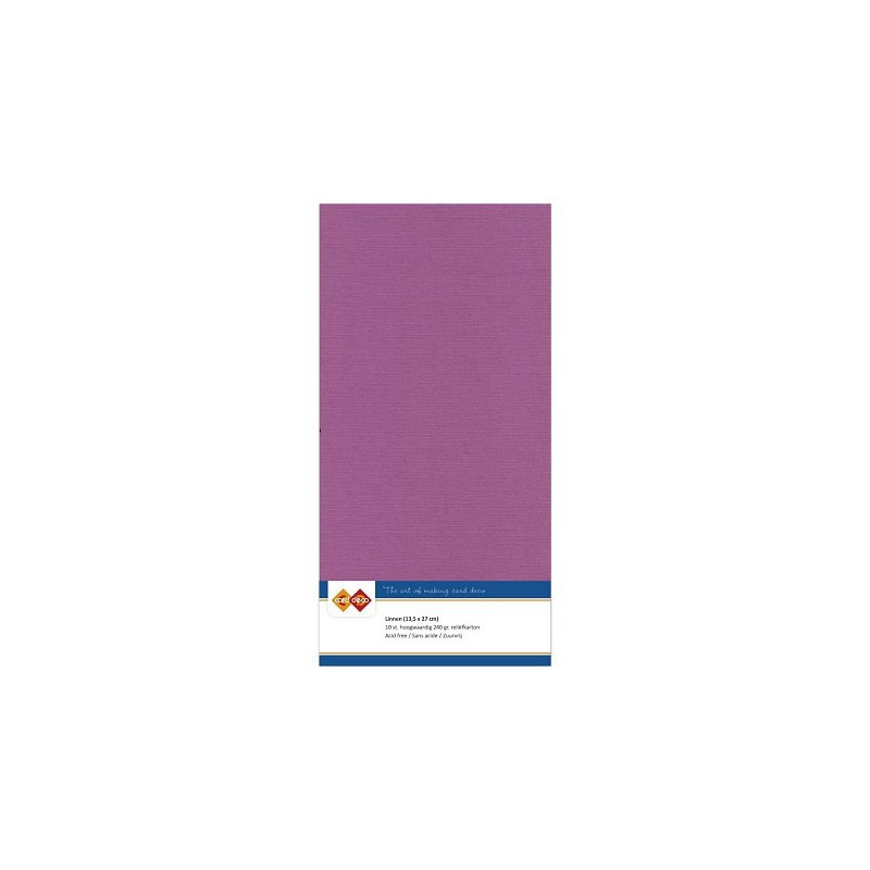 Card Deco Essentials - Linen Cardstock 4K - Aubergine