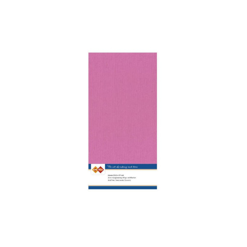 Card Deco Essentials - Linen Cardstock 4K - Bright Pink (NY)