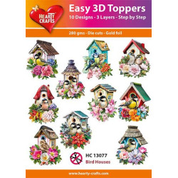 Easy 3D Toppers - Bird Houses