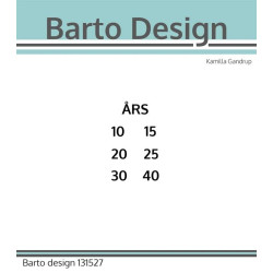 Barto Design - Stempel - Add-On Jubilæum - 131527