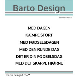 Barto Design - Stempel - Add-On Tillykke - 131529