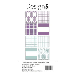 Design5 - Papirpakke 10x21 - Purple Sky - D5P7017