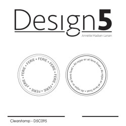 Design5 - Stempel - Circles Ferie & At Rejse - D5C095