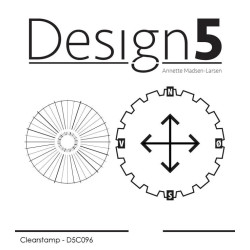 Design5 - Stempel - Compass & Stripe Circle - D5C096