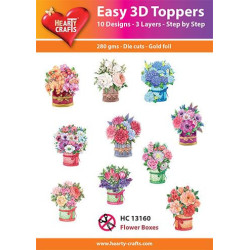 Easy 3D Toppers - Flower Boxes