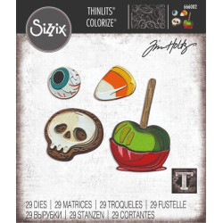 Sizzix - Tim Holtz - Thinlits Die - Trick Or Treat Colorized - 666002