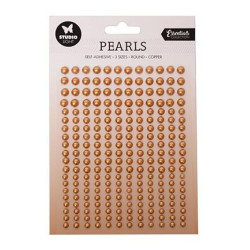 Studio Light - Adhesive Pearls - Copper Pearls