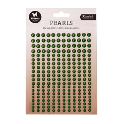 Studio Light - Adhesive Pearls - Dark Green Pearls
