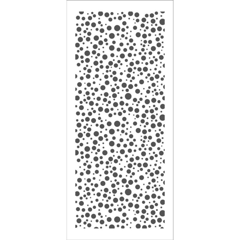 The Crafter's Workshop - Stencil Slimline - Random Bubbles