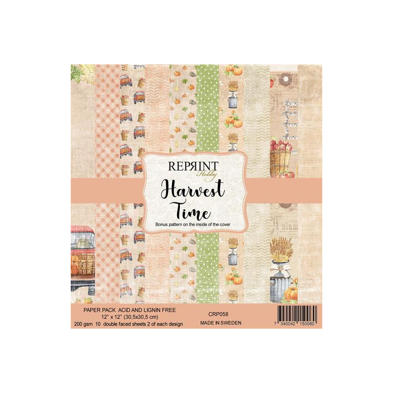 Reprint - Papirpakke 30x30 - Harvest Time - CRP058